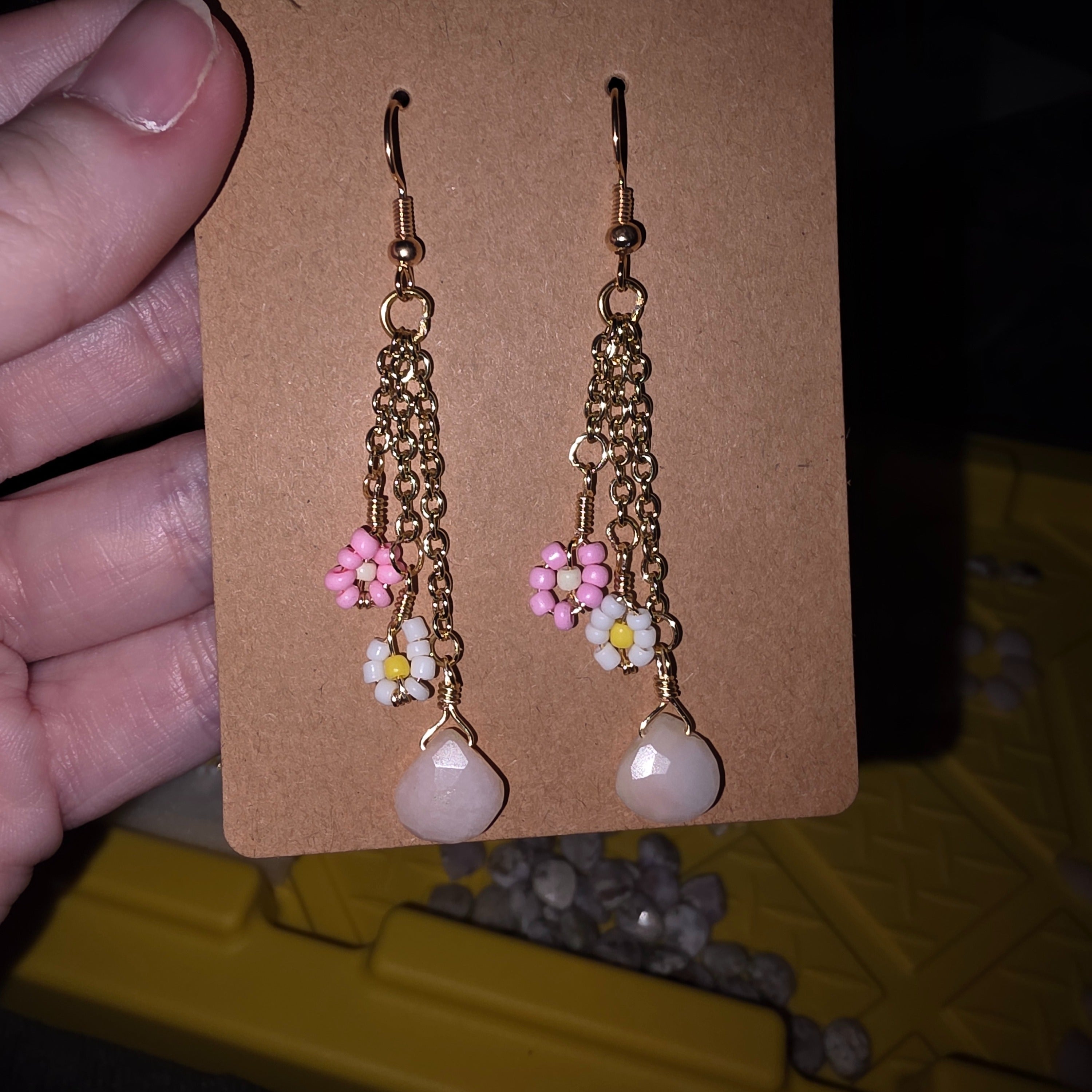 Handmade wire wrapped earrings