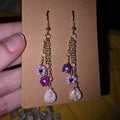 Handmade wire wrapped earrings