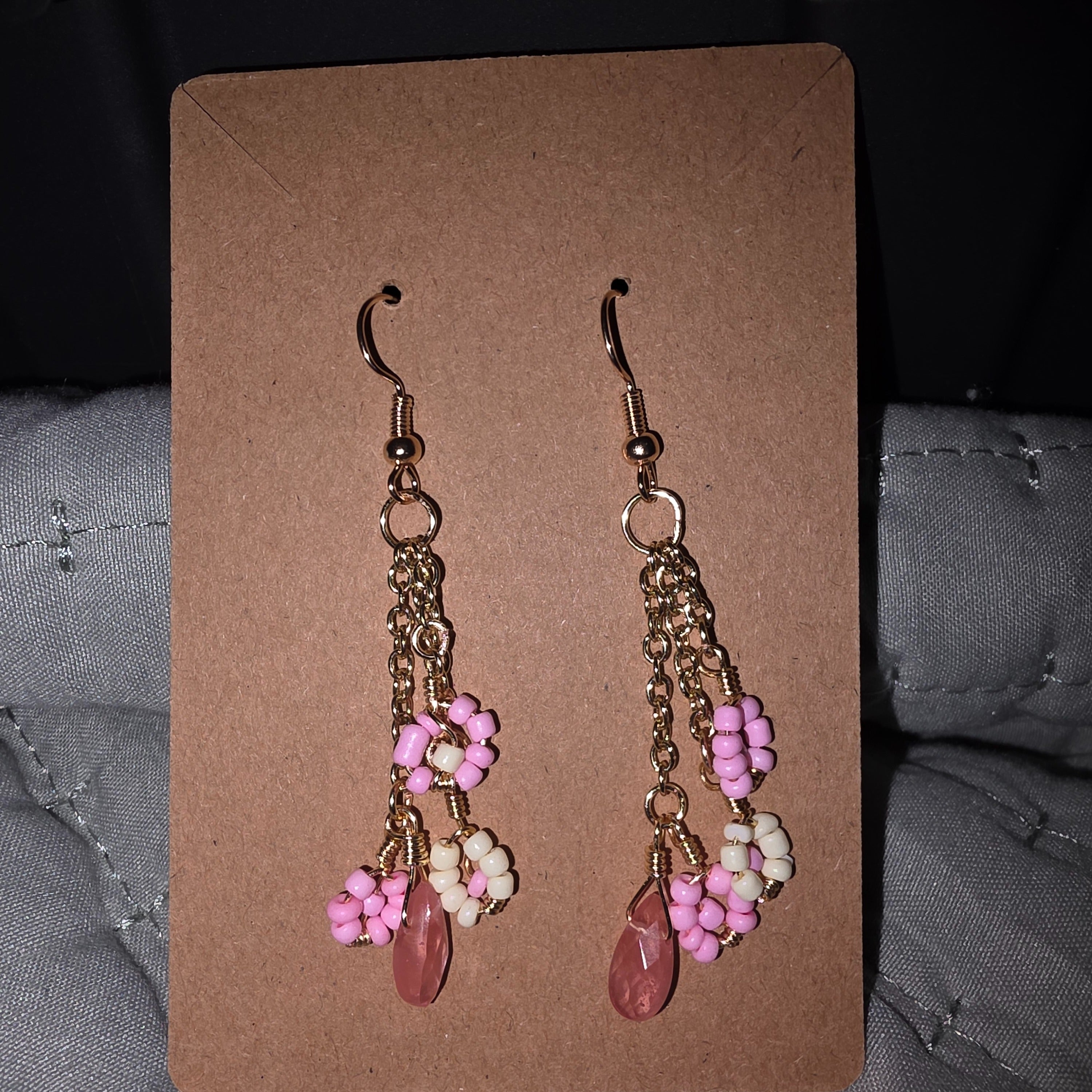 Handmade wire wrapped earrings